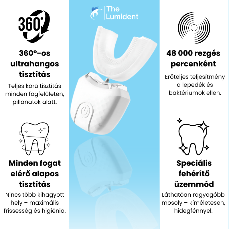 U-Clean™ Elektromos fogkefe